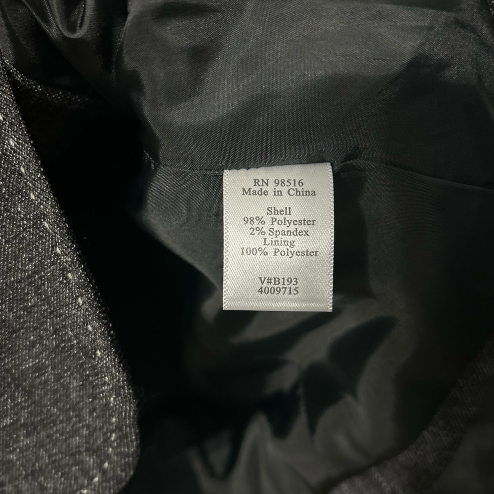 Coldwater Creek Petite Charcoal Gray Blazer 4-Button Stitch Detailing EUC - Picture 7 of 7